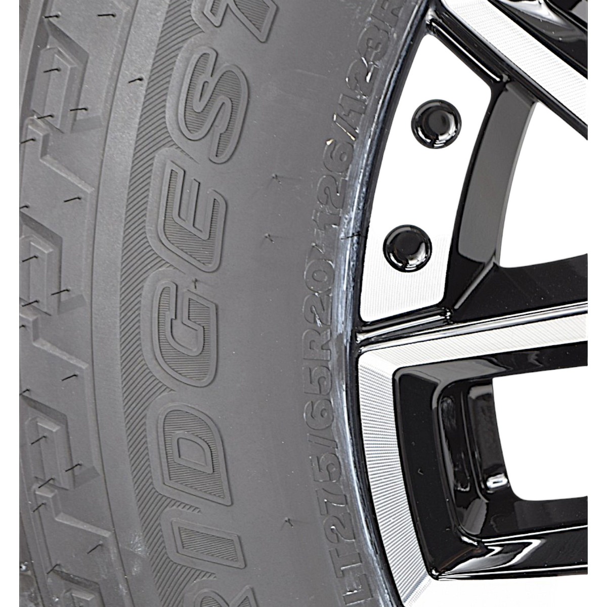 20" Chevy Silverado 2500 3500 HD Machined Black OEM Wheels Rims Tires Bridgestone