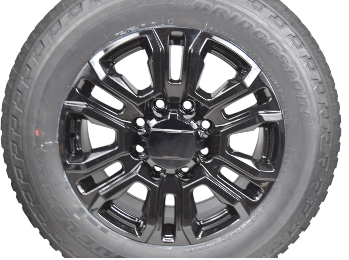 20" GMC Sierra Chevy Silverado 2500 3500 Denali Black Replica Wheels Rims Tires