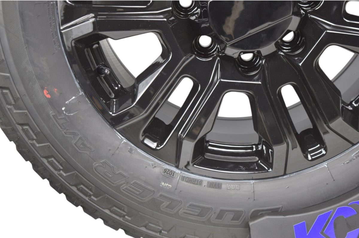 20" GMC Sierra Chevy Silverado 2500 3500 Denali Black Replica Wheels Rims Tires