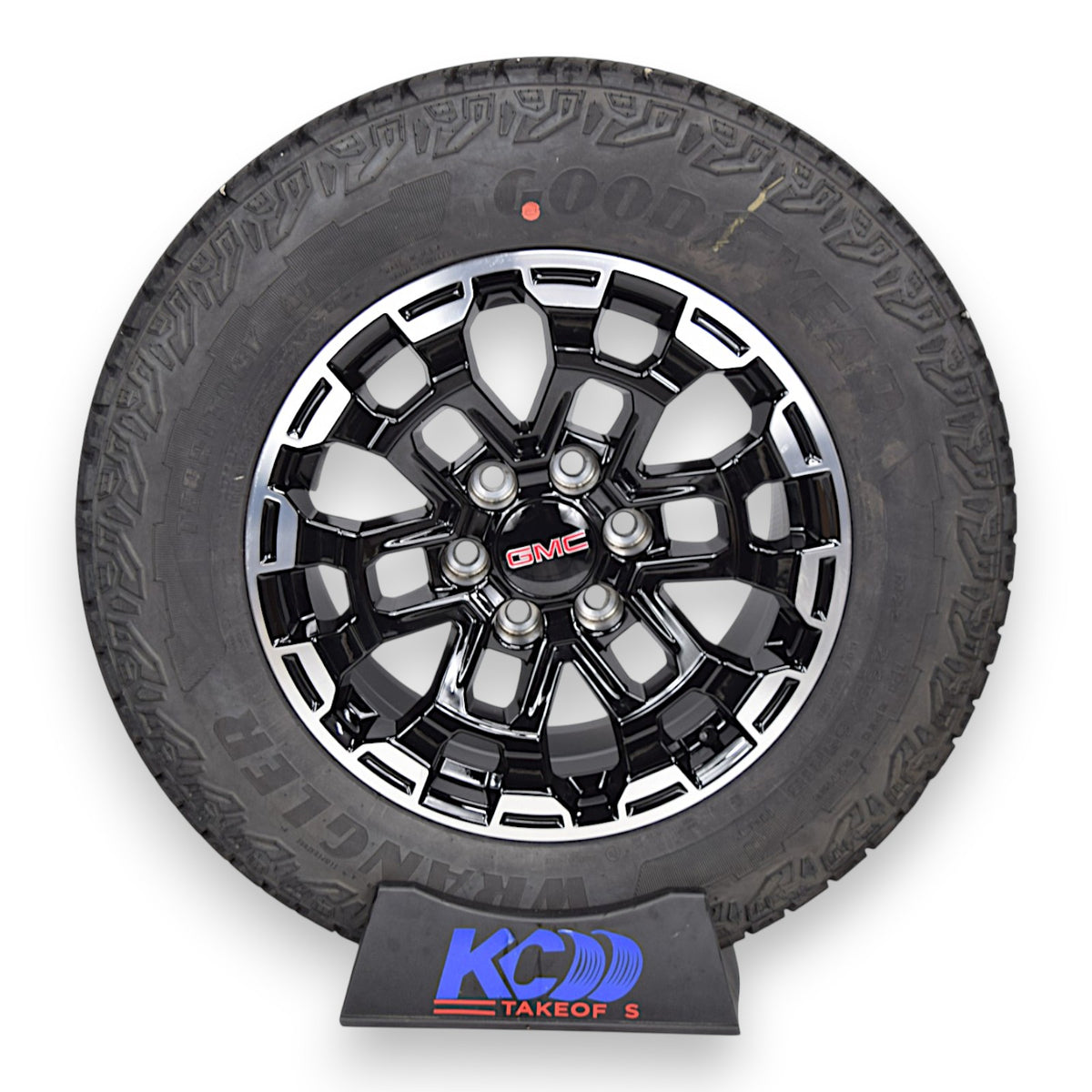 18" GMC Canyon AT4 Sierra Yukon Black OEM Wheels Rims Tires Goodyear All Terrain
