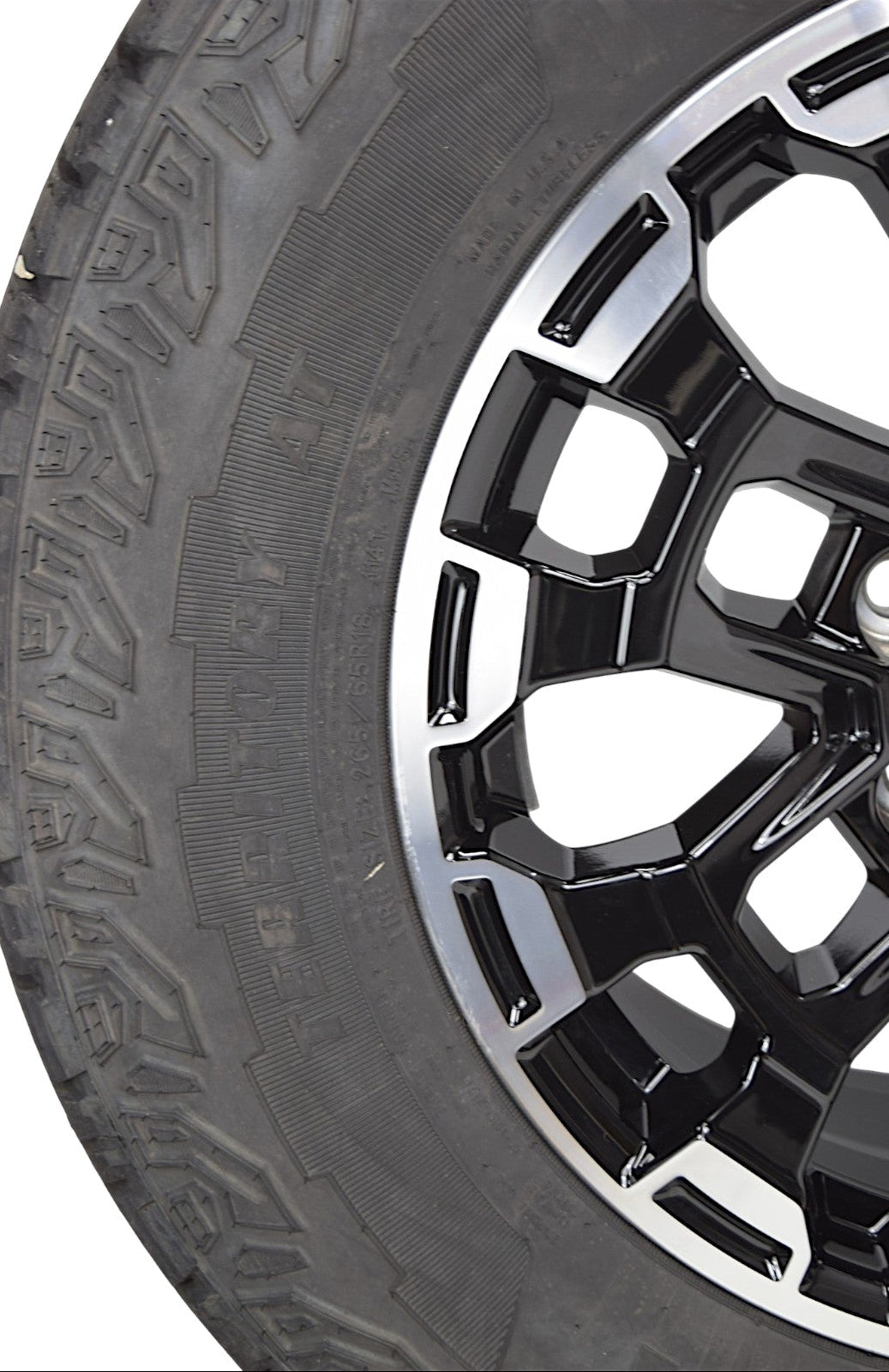18" GMC Canyon AT4 Sierra Yukon Black OEM Wheels Rims Tires Goodyear All Terrain