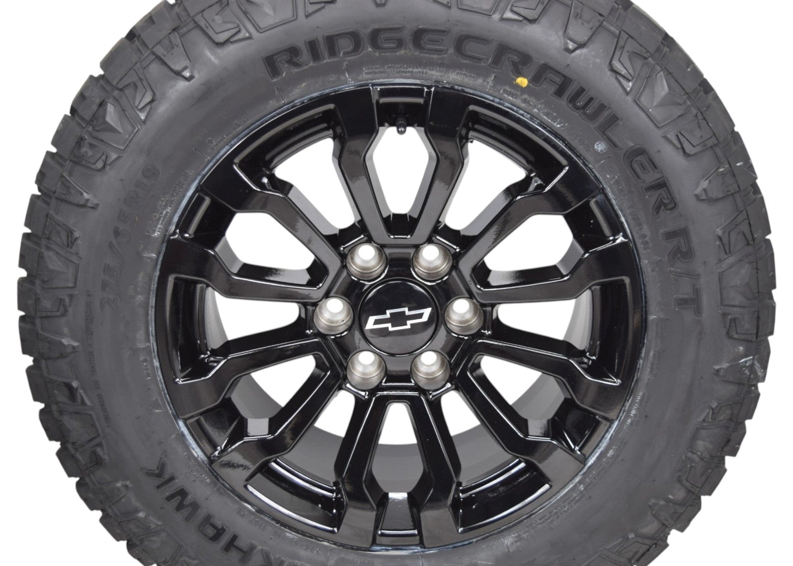 18" Chevy Silverado AT4X Black Replica Wheels Rims Tires Blackhawk Ridge RT