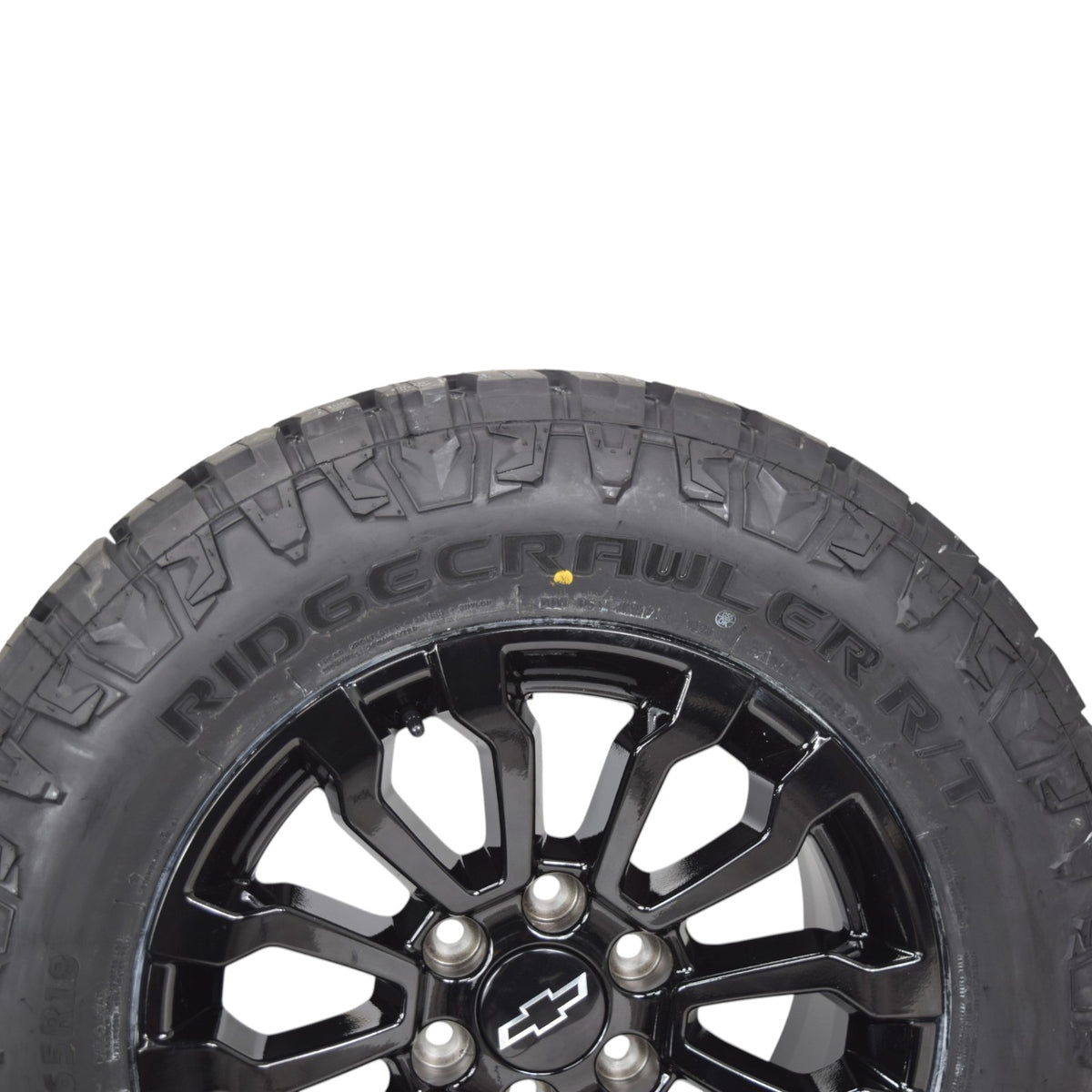 18" GMC Sierra AT4X Black Replica Wheels Rims Tires Blackhawk Ridgecrawler RT