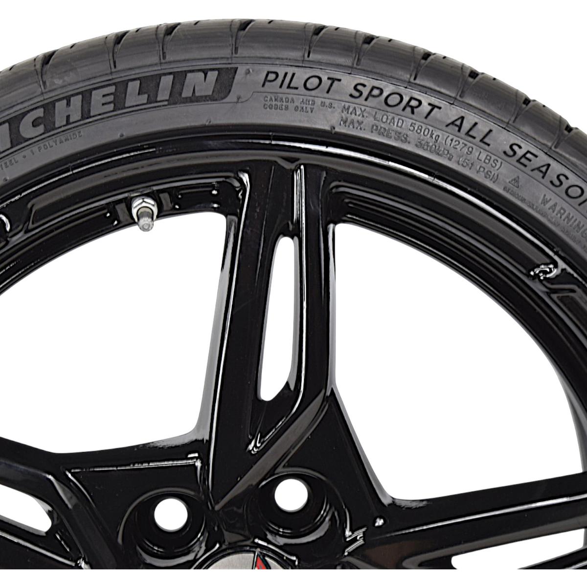 19" 20" C8 Corvette Stingray OEM Open Spoke Wheels Rims Tires Michelin Black