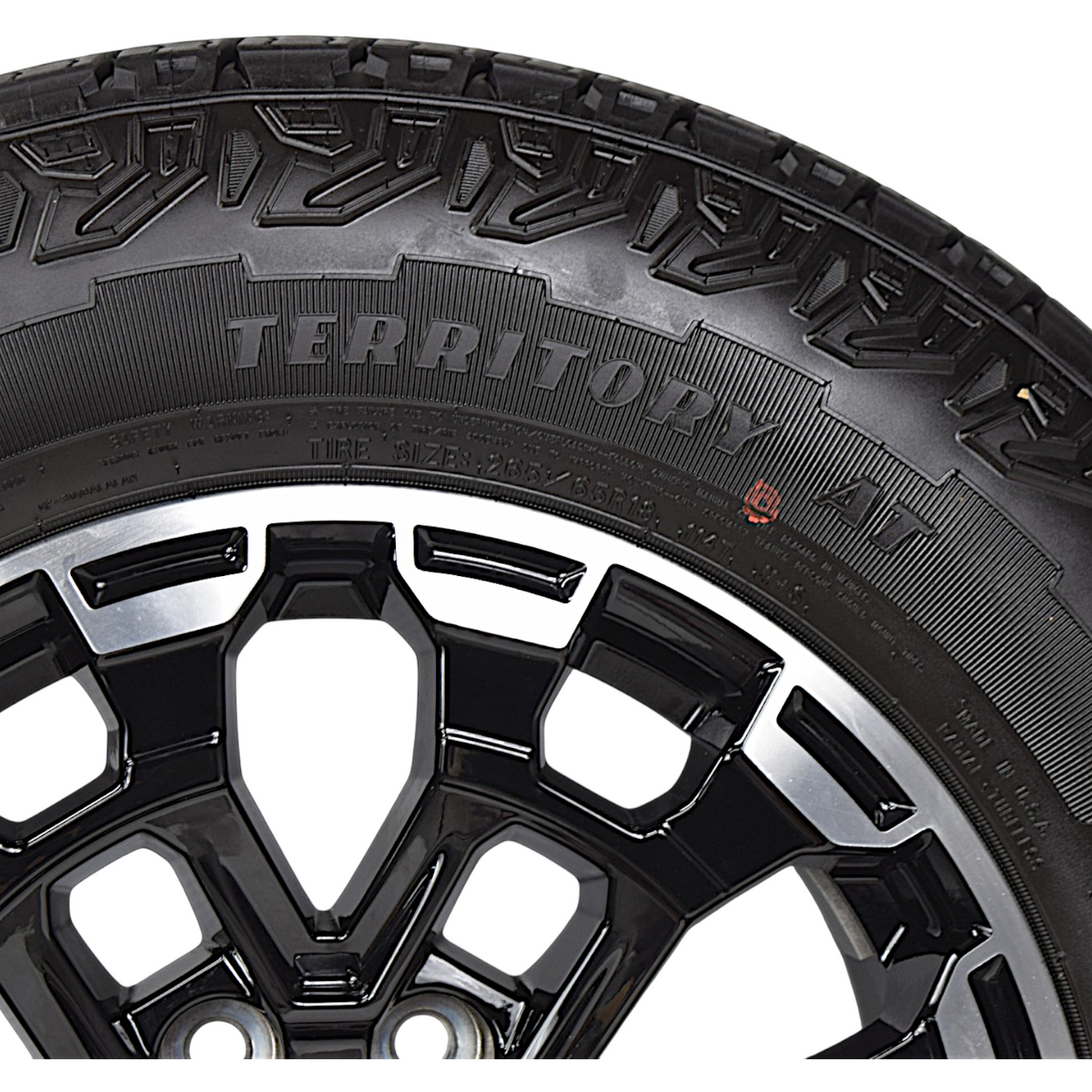 18" Chevy Colorado Silverado Tahoe Black OEM Wheels Rims Tires Goodyear A/T