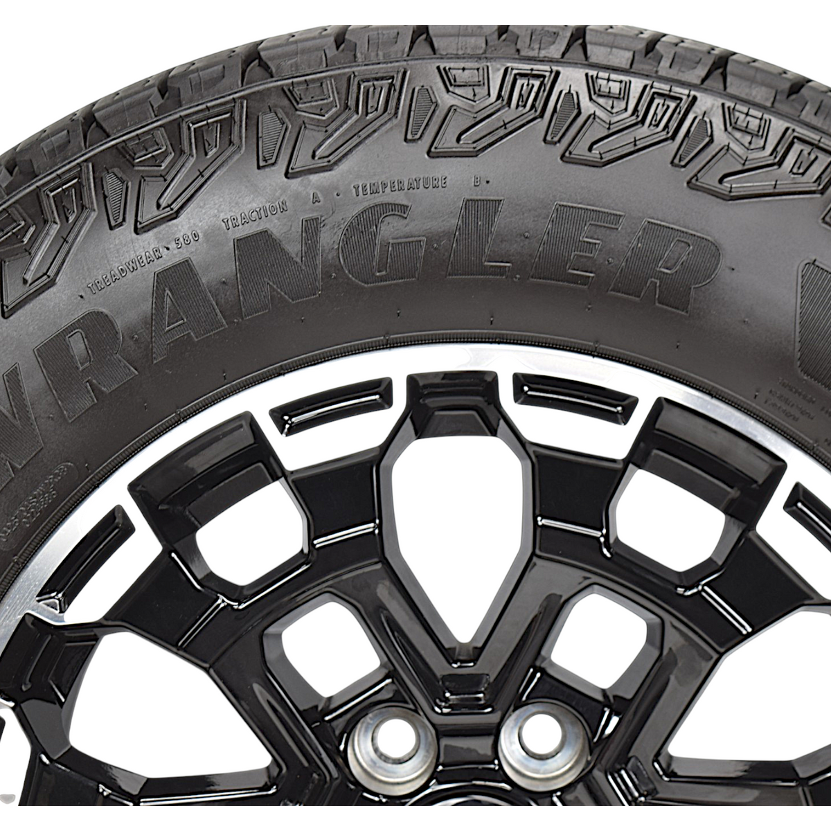 18" Chevy Colorado Silverado Tahoe Black OEM Wheels Rims Tires Goodyear A/T