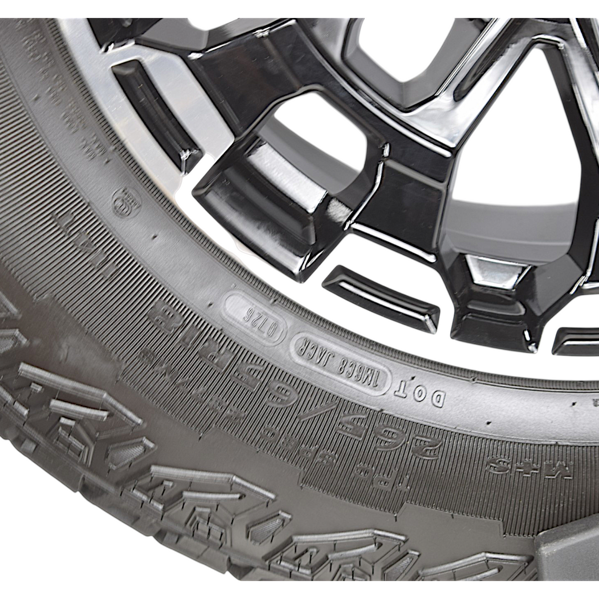 18" Chevy Colorado Silverado Tahoe Black OEM Wheels Rims Tires Goodyear A/T