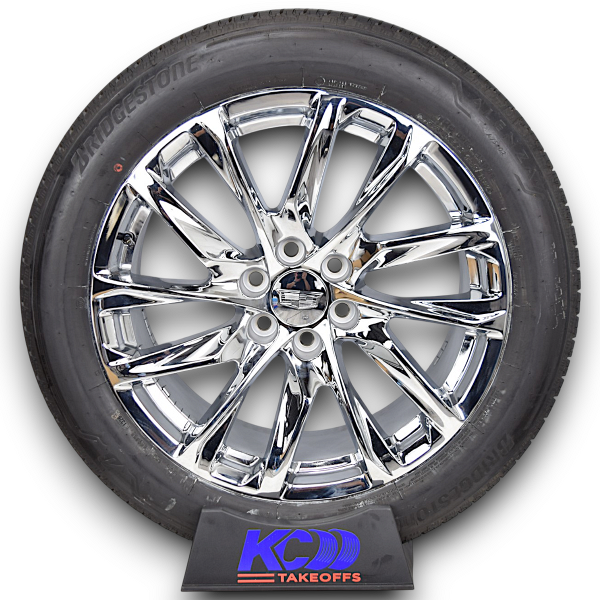 22" Cadillac Escalade Onyx OEM Chrome Wheels Rims Tires Bridgestone 275/50R22