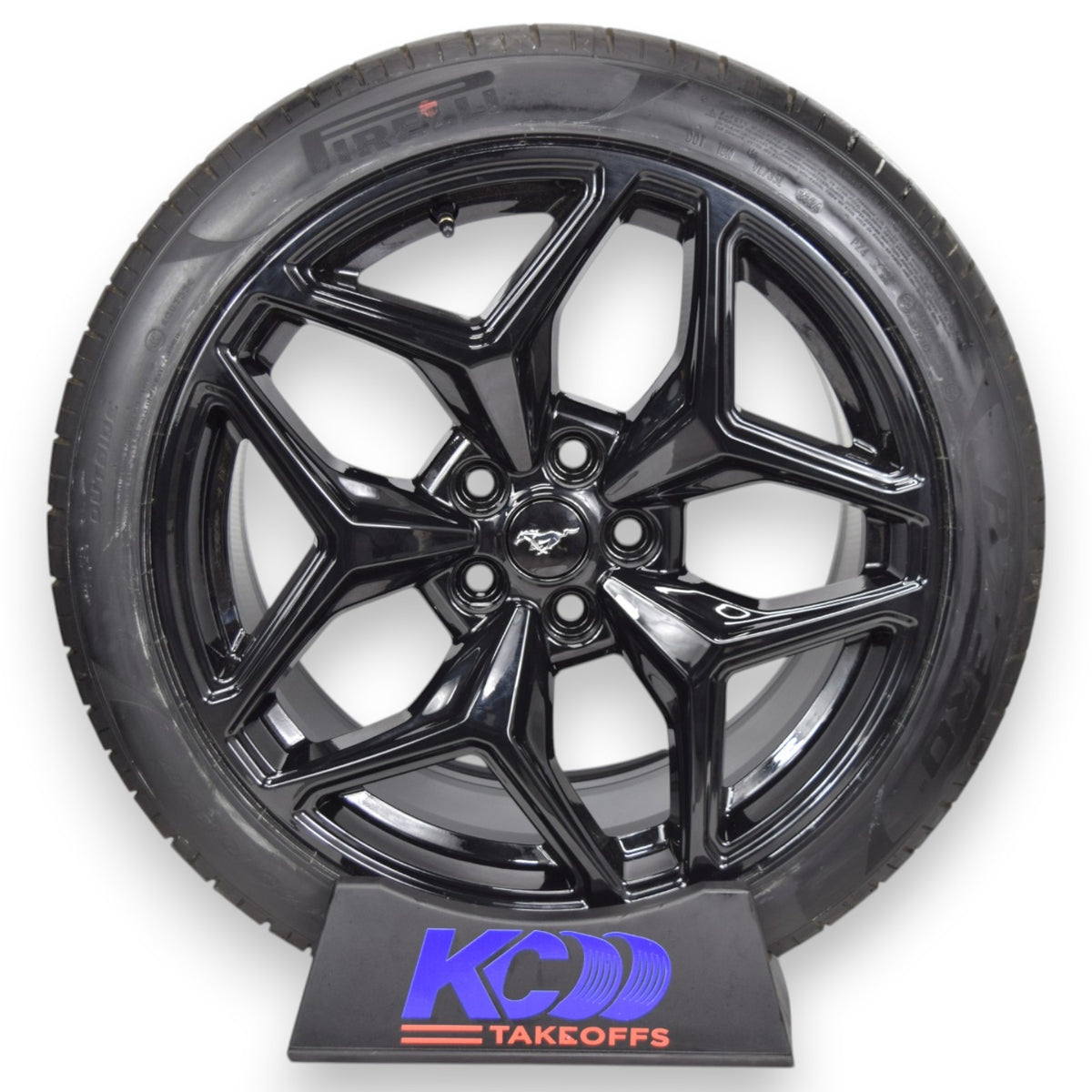 19" Ford Mustang Staggered Factory OEM Gloss Black Wheels Rims Tires