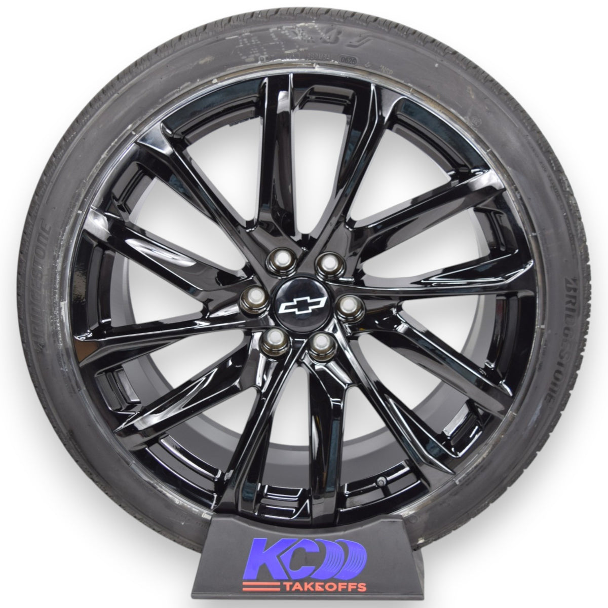 24" Chevy Silverado Tahoe Onyx Gloss Black Replica Wheels Rims Tires Alenza