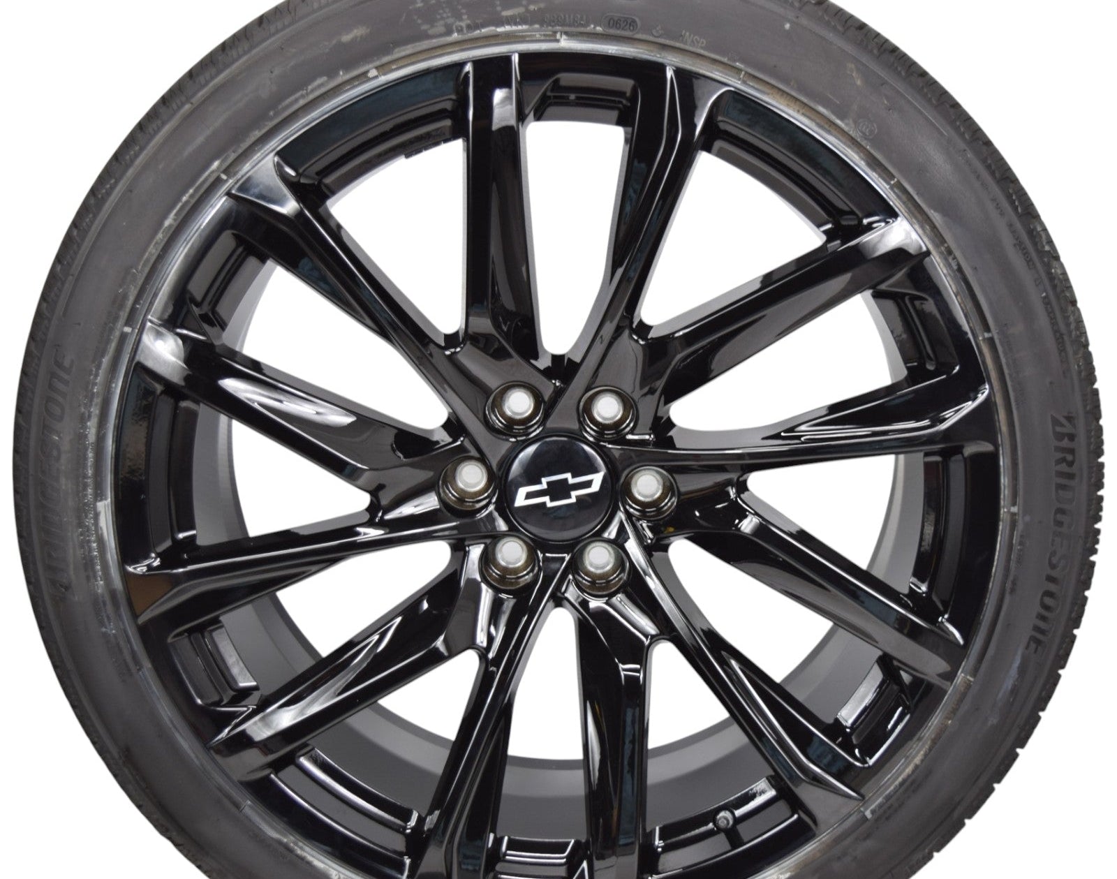 24" Chevy Silverado Tahoe Onyx Gloss Black Replica Wheels Rims Tires Alenza