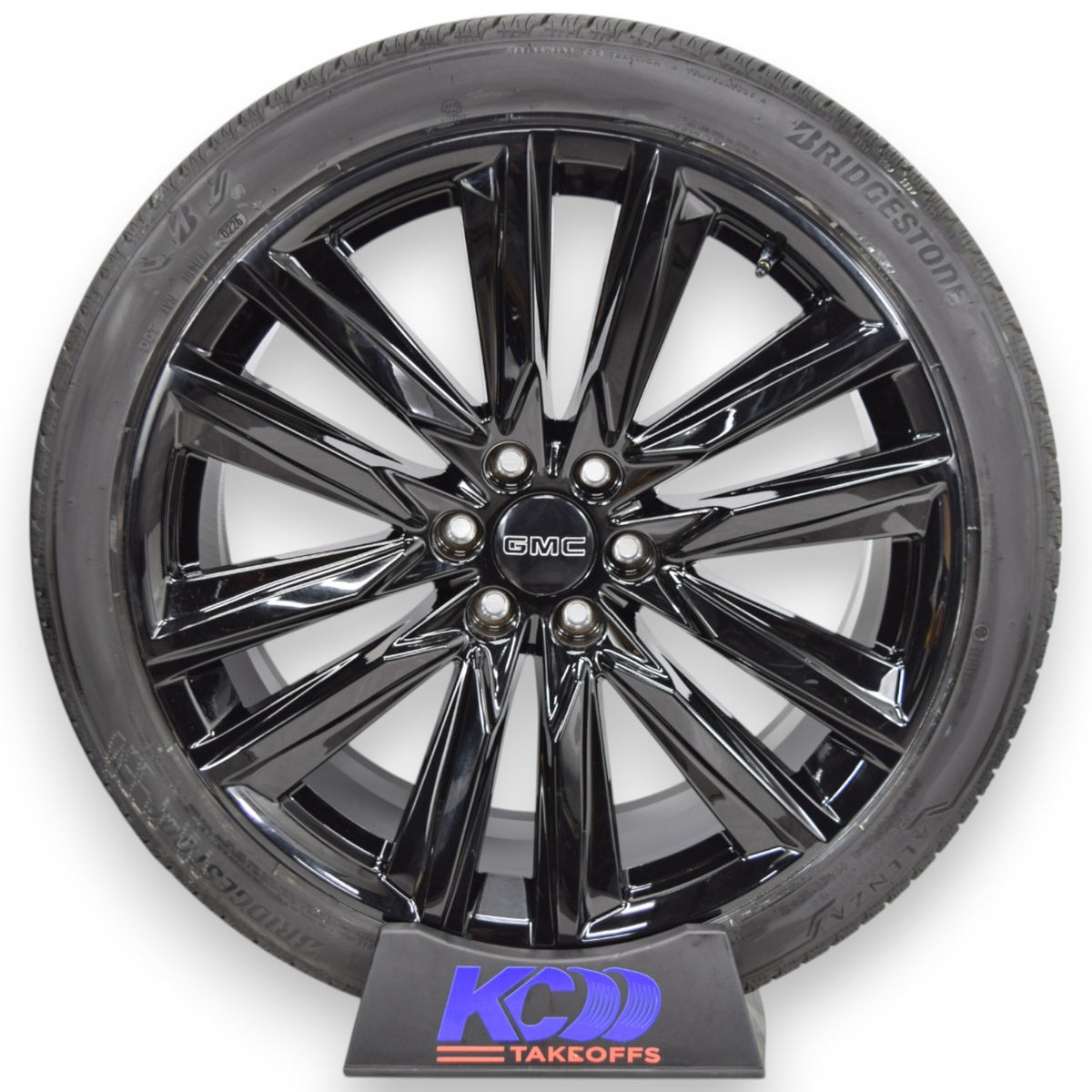 24" GMC Sierra Yukon Gloss Black Replica Wheels Rims Tires Alenza