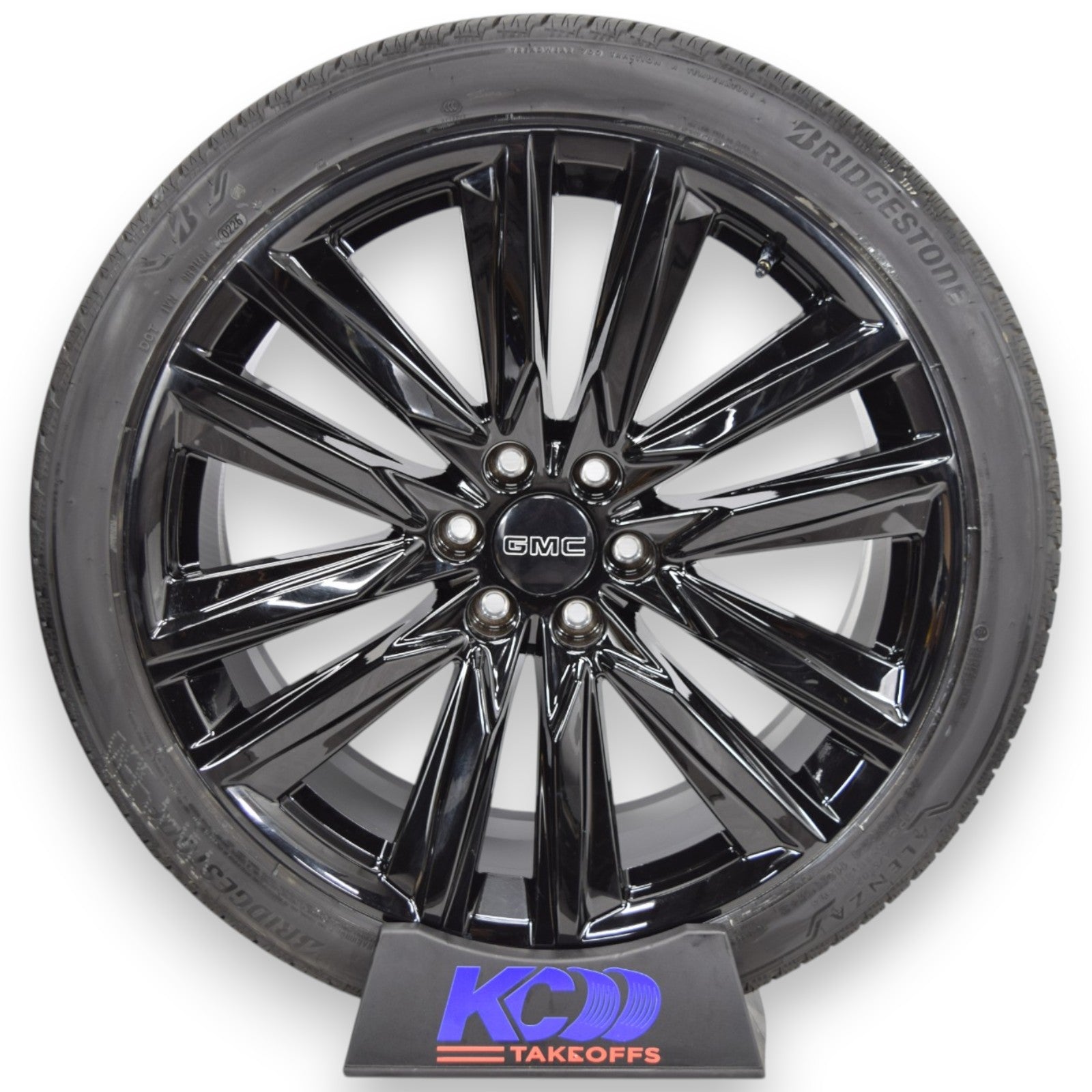 24" GMC Sierra Yukon Gloss Black Replica Wheels Rims Tires Alenza