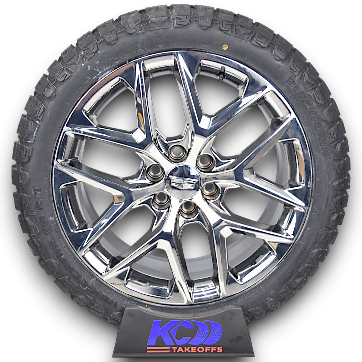 22" Cadillac Escalade Chrome Snowflake OEM Wheels Rims Tires Blackhawk RT