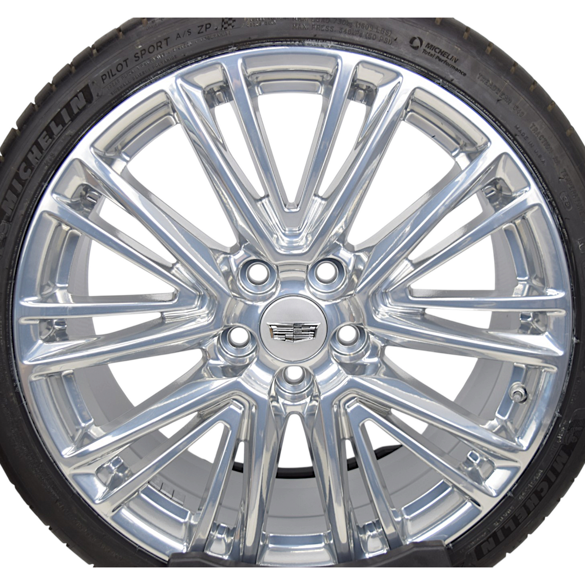 4 NEW 20" OEM Polished Cadillac CT5 Wheels Rims Tires 4843
