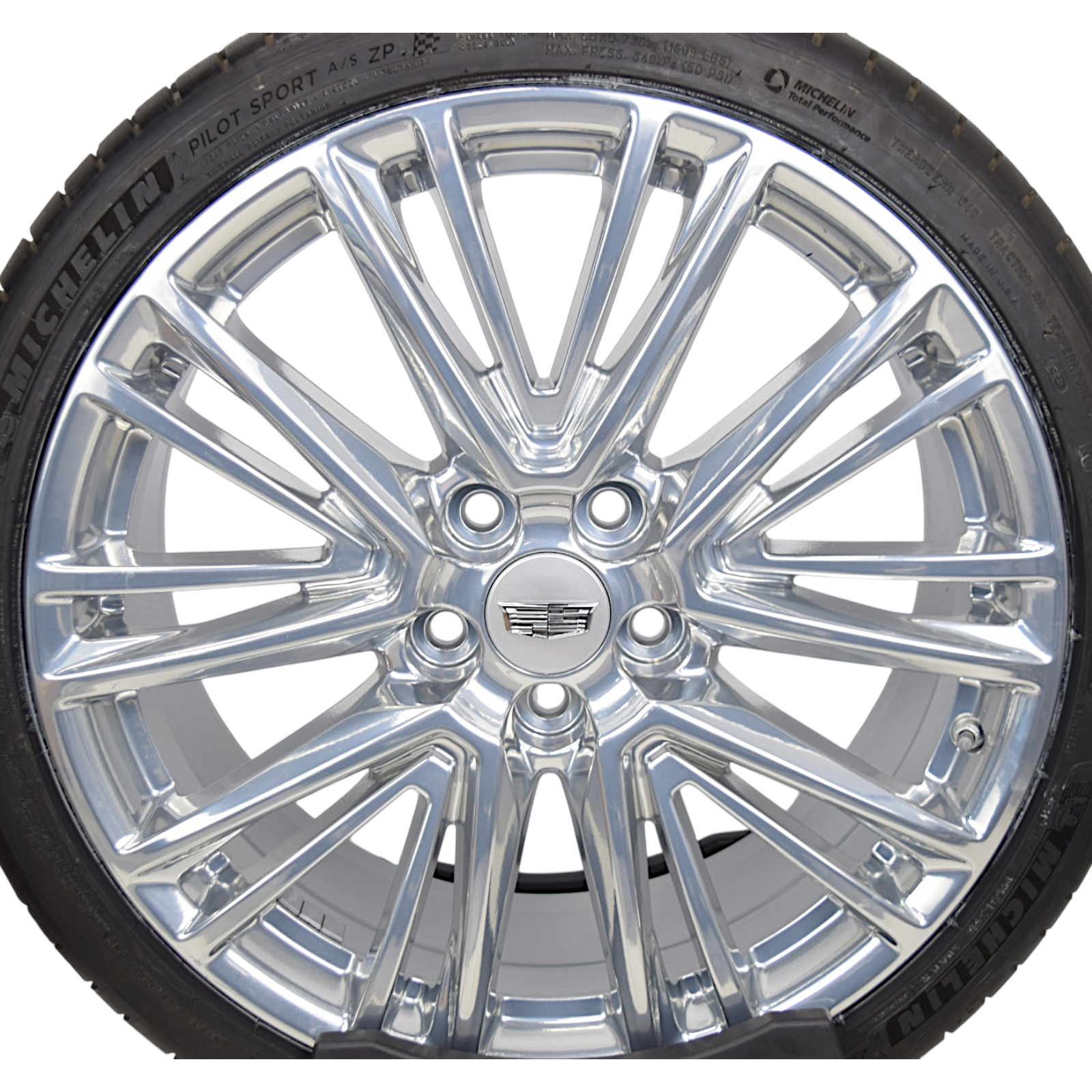 4 NEW 20" OEM Polished Cadillac CT5 Wheels Rims Tires 4843