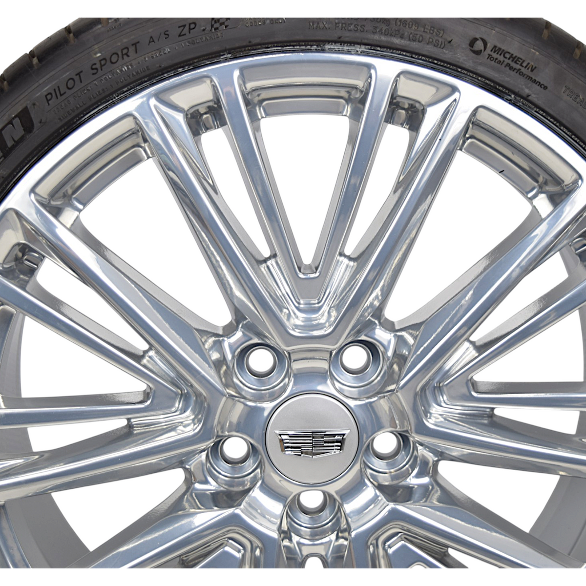 4 NEW 20" OEM Polished Cadillac CT5 Wheels Rims Tires 4843