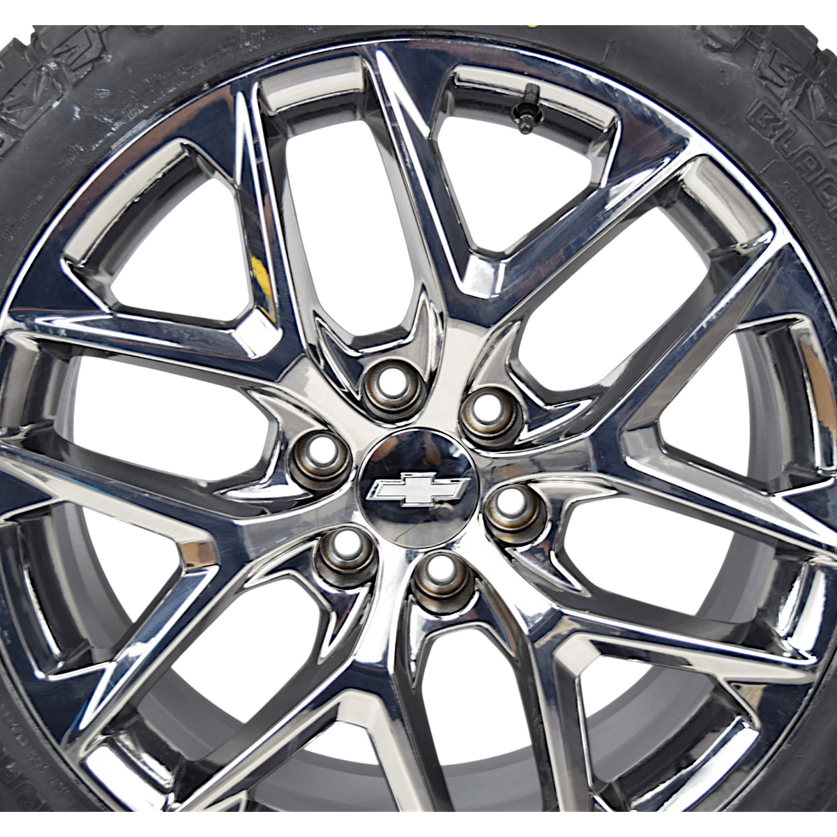 22" Chevy Silverado Tahoe Chrome Snowflake OEM Wheels Rims Tires Blackhawk RT