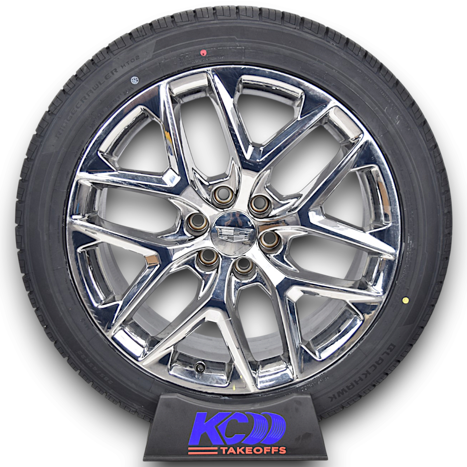 22" Cadillac Escalade Chrome Snowflake OEM Wheels Rims Tires Blackhawk HT