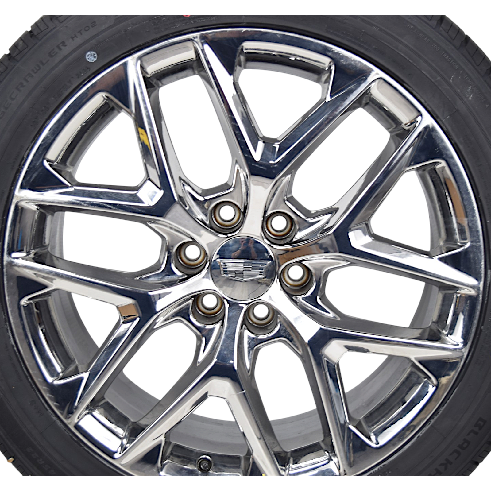22" Cadillac Escalade Chrome Snowflake OEM Wheels Rims Tires Blackhawk HT