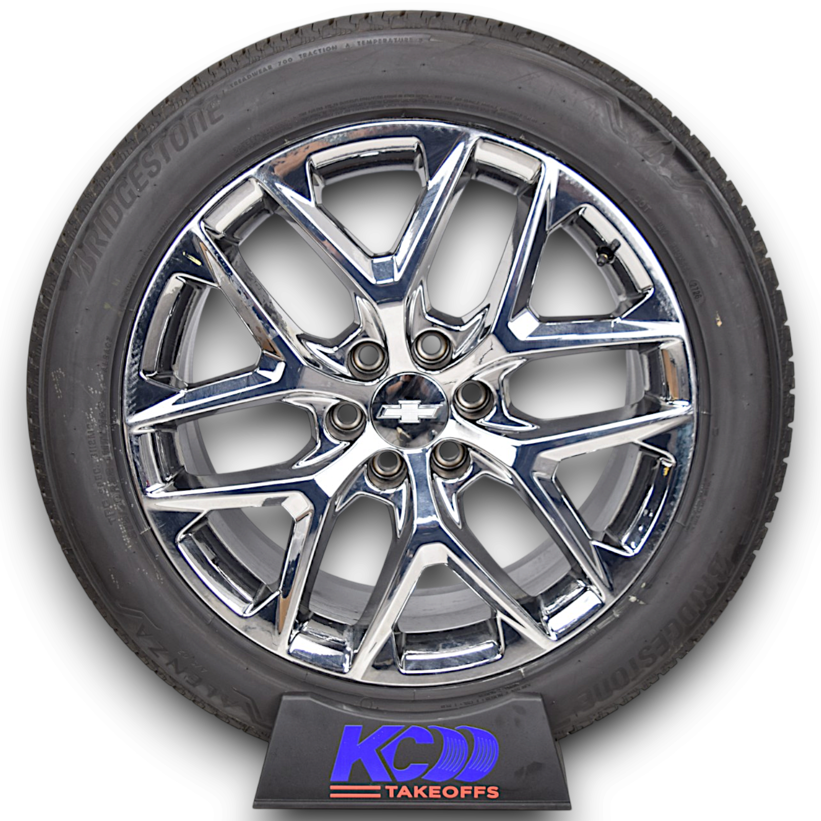 22" Chevy Silverado Tahoe Chrome Snowflake OEM Wheels Rims Tires
