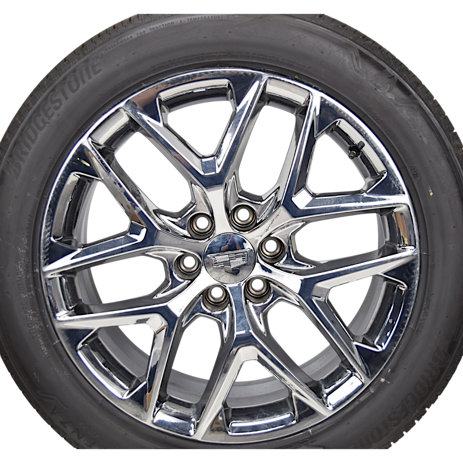 22" Cadillac Escalade Chrome Snowflake OEM Wheels Rims Tires