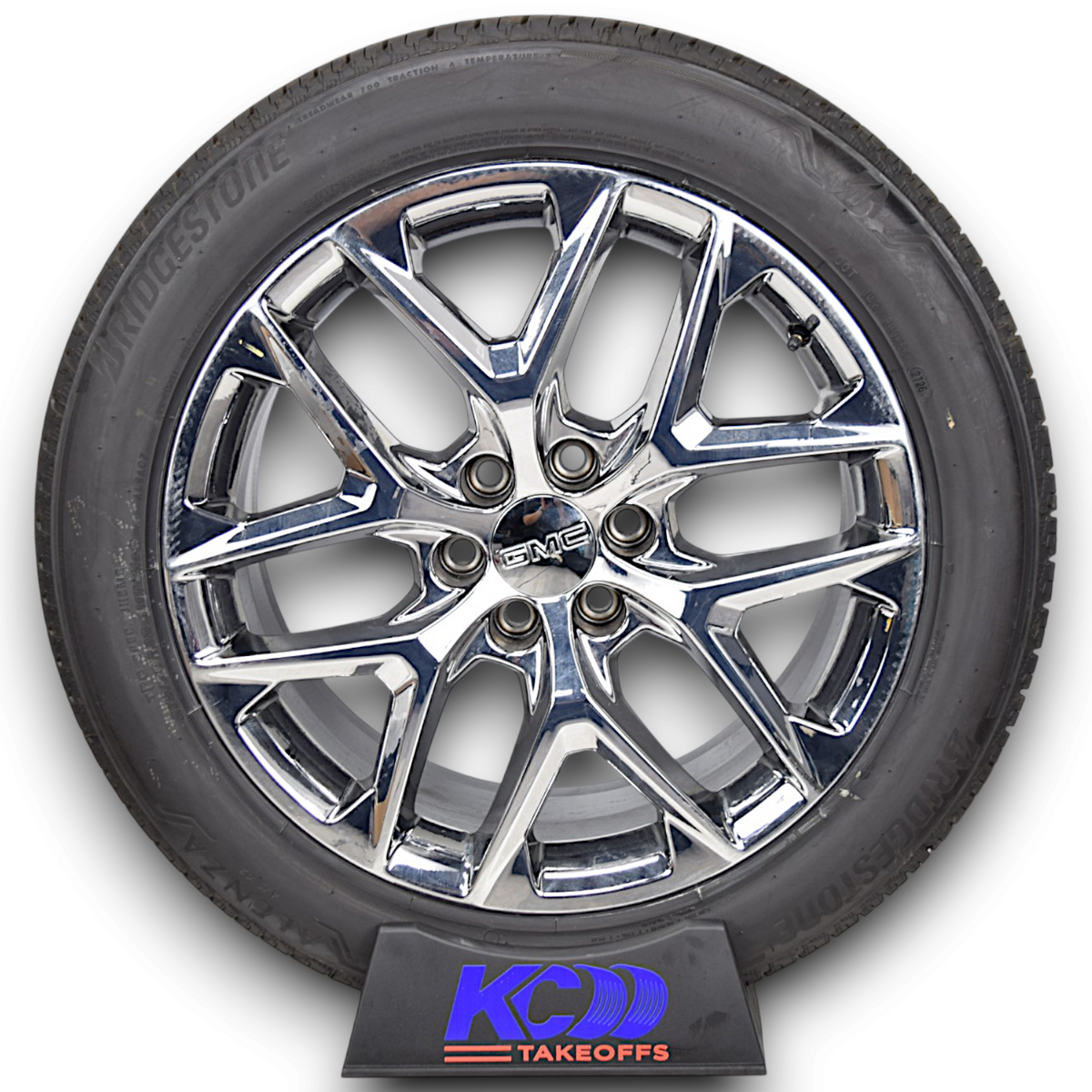 22" GMC Sierra Yukon Denali Chrome Snowflake OEM Wheels Rims Tires