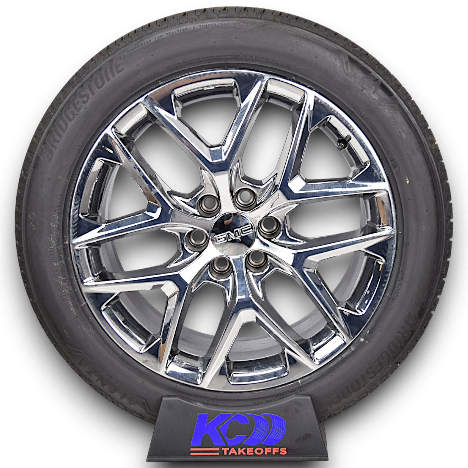 22" GMC Sierra Yukon Denali Chrome Snowflake OEM Wheels Rims Tires