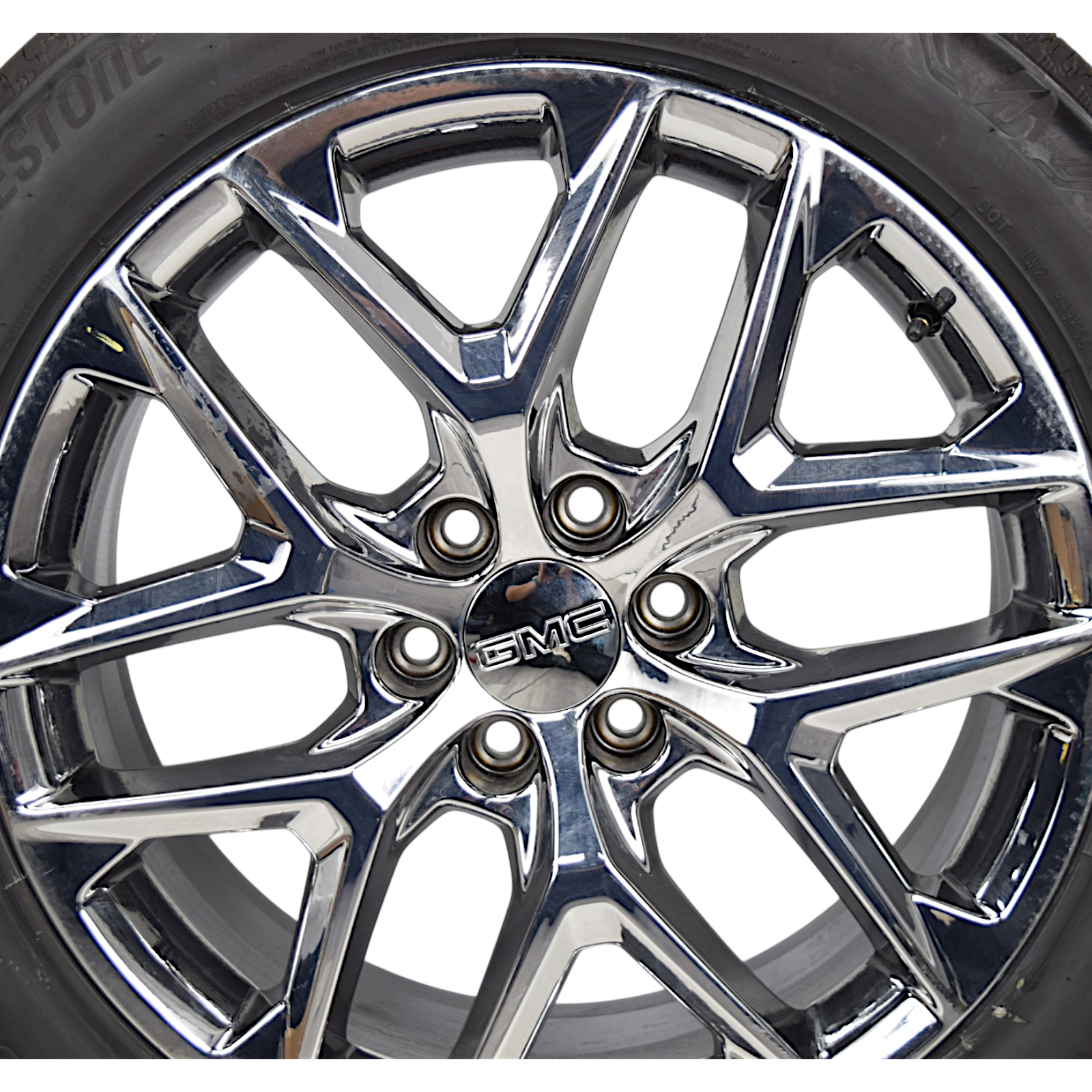 22" GMC Sierra Yukon Denali Chrome Snowflake OEM Wheels Rims Tires