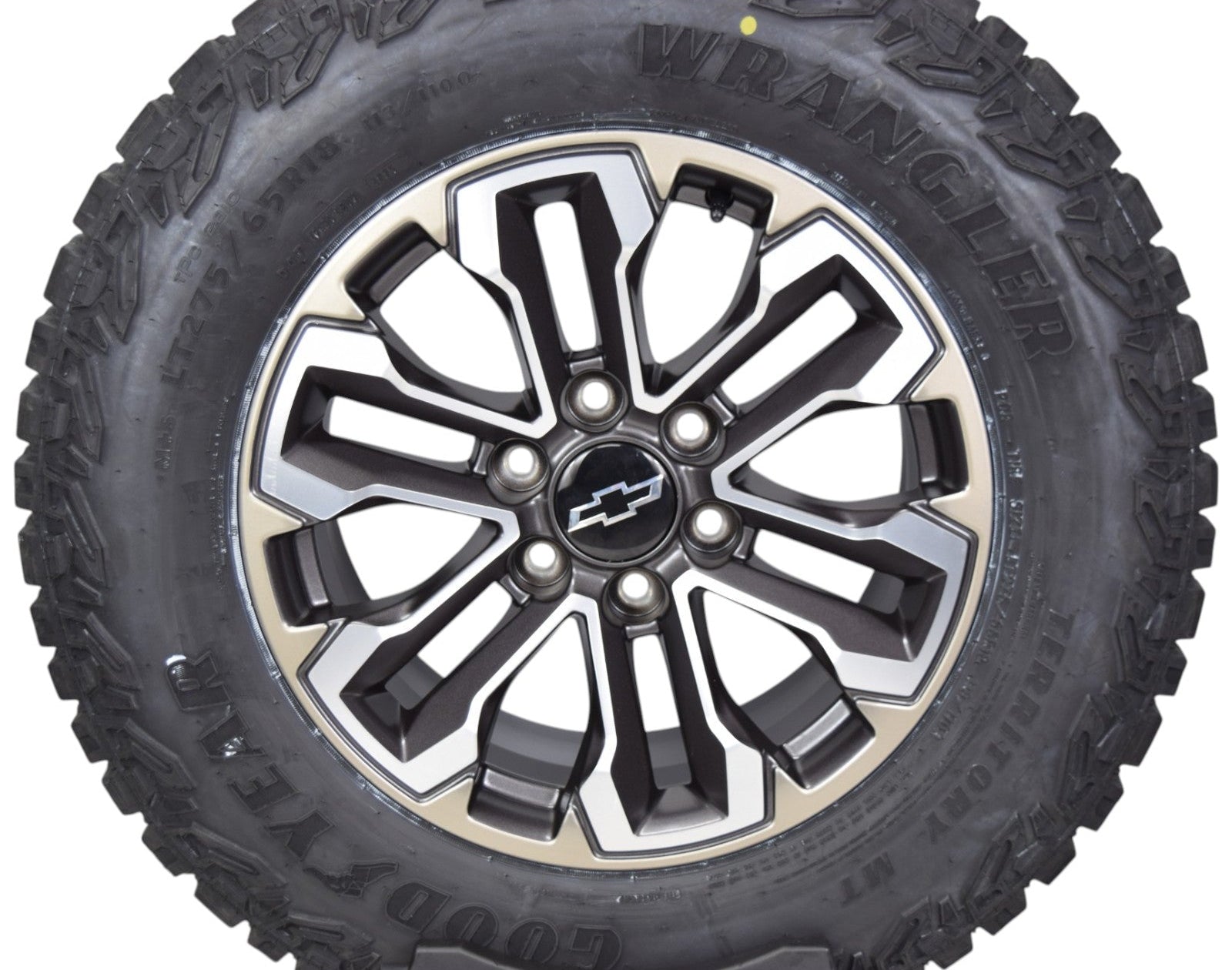 18" Chevy Silverado Tahoe OEM Wheels Rims Tires Satin Graphite Goodyear MT