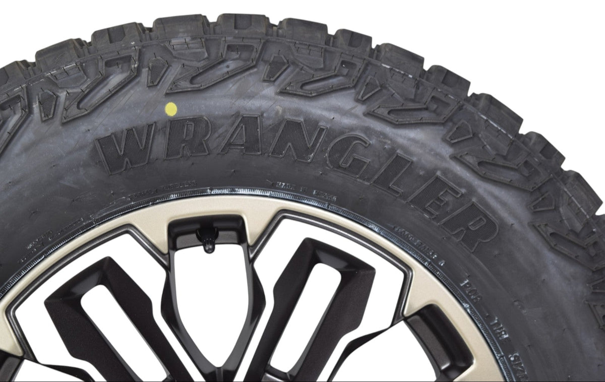 18" GMC Sierra Yukon OEM Wheels Rims Tires Satin Graphite Goodyear MT