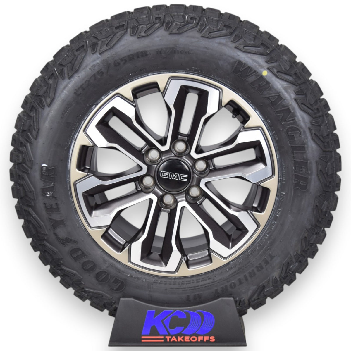 18" GMC Sierra Yukon OEM Wheels Rims Tires Satin Graphite Goodyear MT