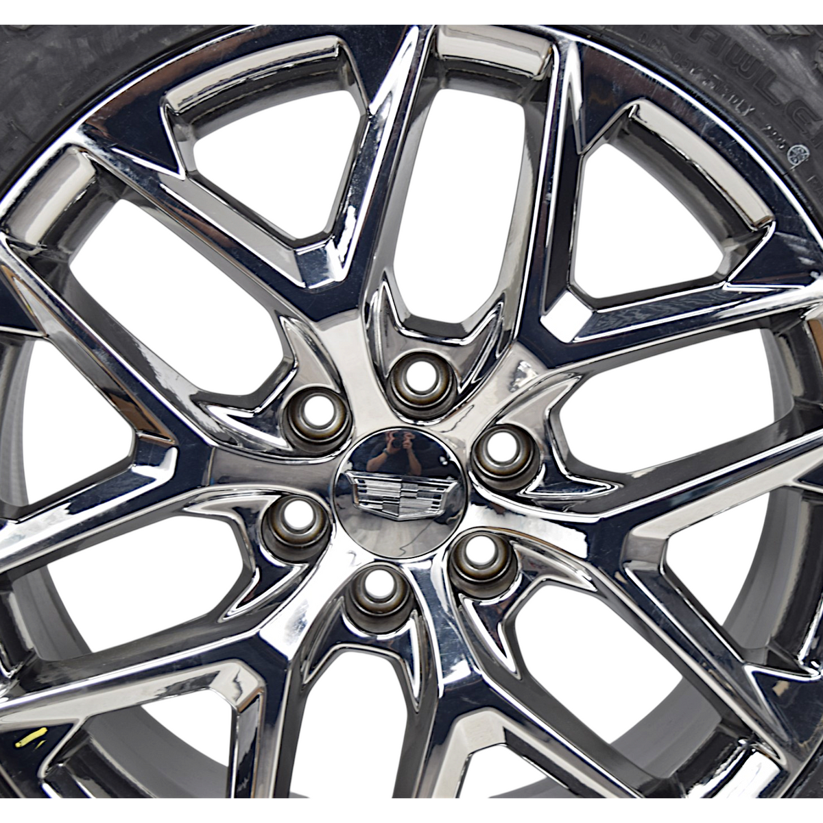 22" Cadillac Escalade Chrome Snowflake OEM Wheels Rims Tires Blackhawk AT