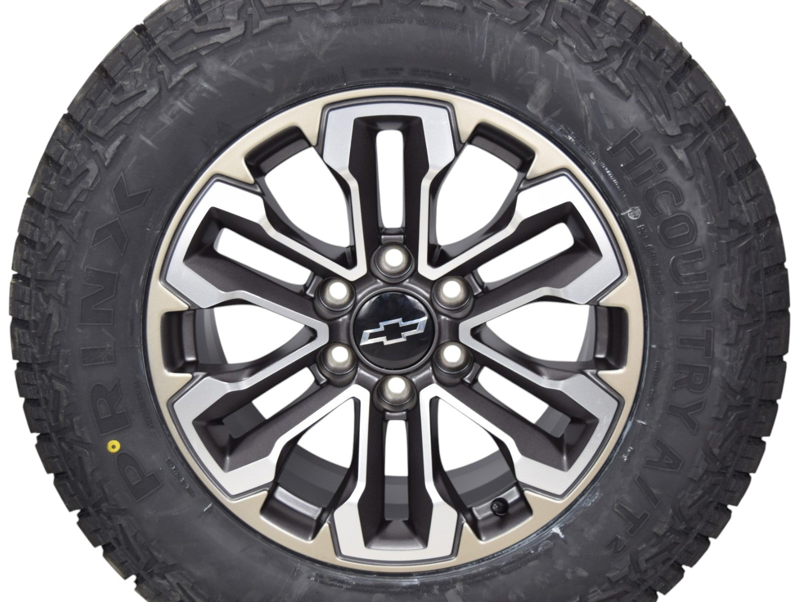 18" Chevy Silverado Tahoe OEM Wheels Rims Tires Satin Graphite Prinx A/T