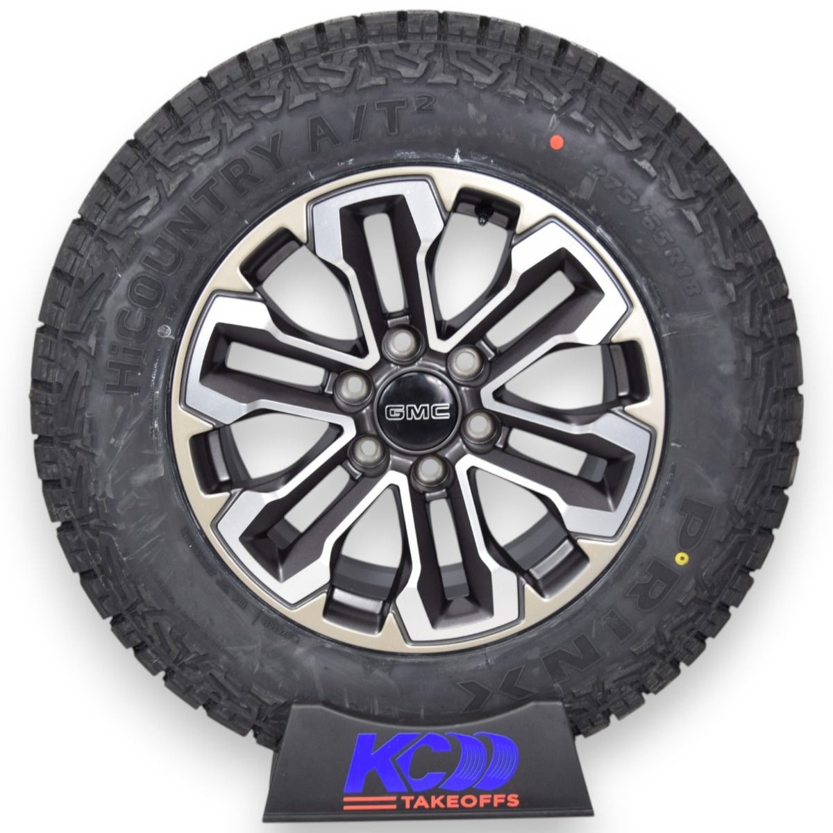 18" GMC Sierra Yukon OEM Wheels Rims Tires Satin Graphite Prinx A/T