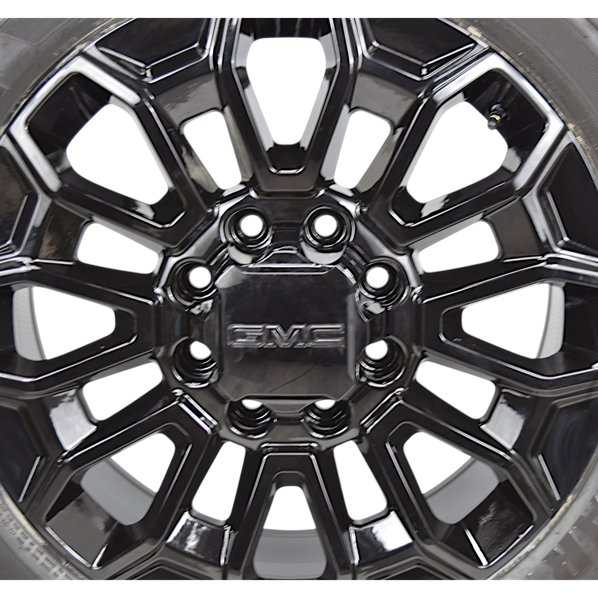 22" GMC Sierra 2500 3500 HD OEM Gloss Black Wheels Rims Tires Goodyear