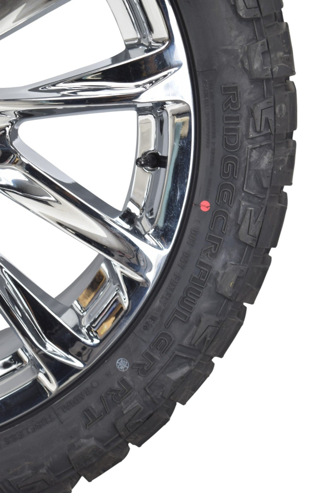 22" Chevy Silverado Tahoe Onyx Chrome OEM Wheels Rims Tires Ridge Crawler R/T