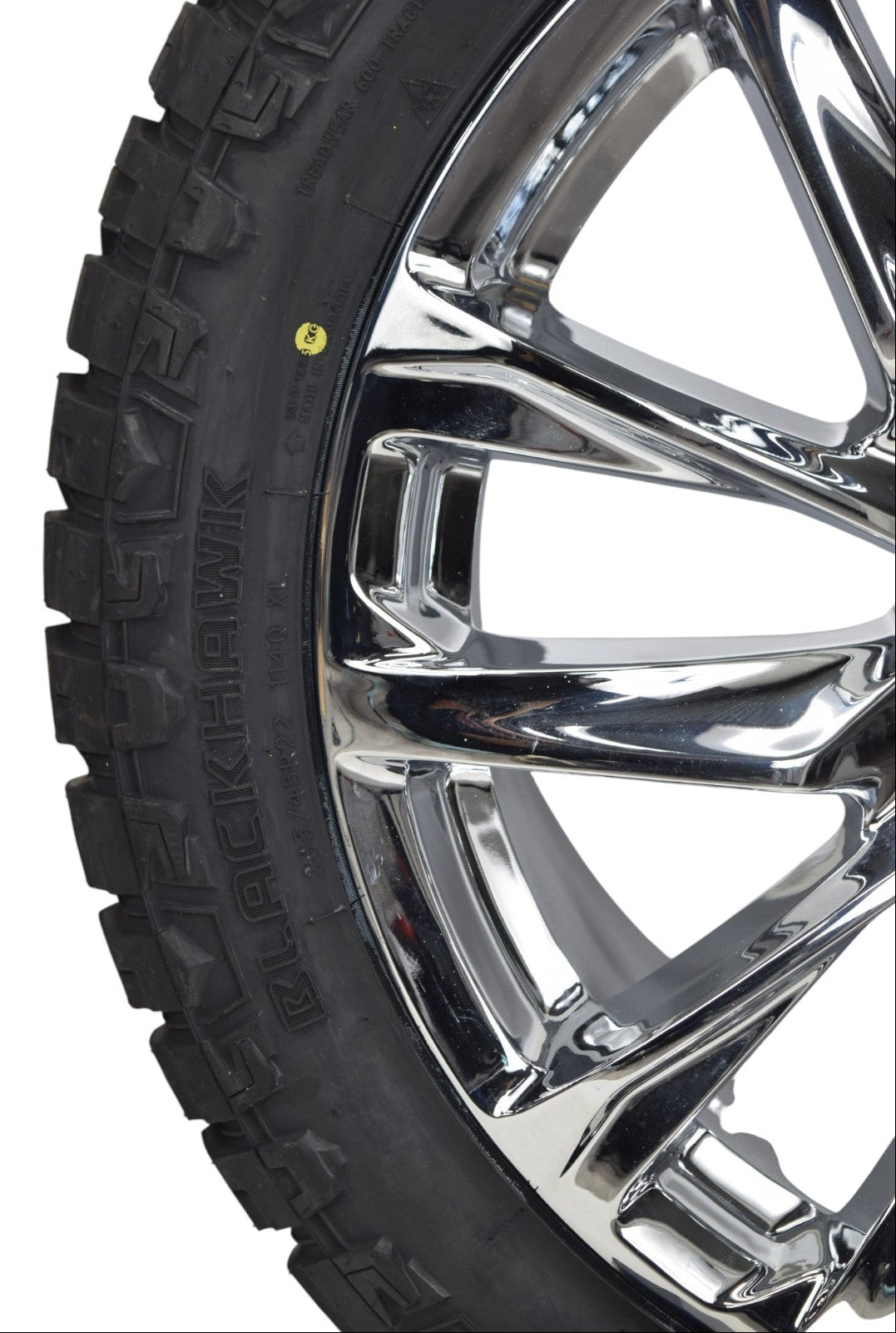 22" Chevy Silverado Tahoe Onyx Chrome OEM Wheels Rims Tires Ridge Crawler R/T