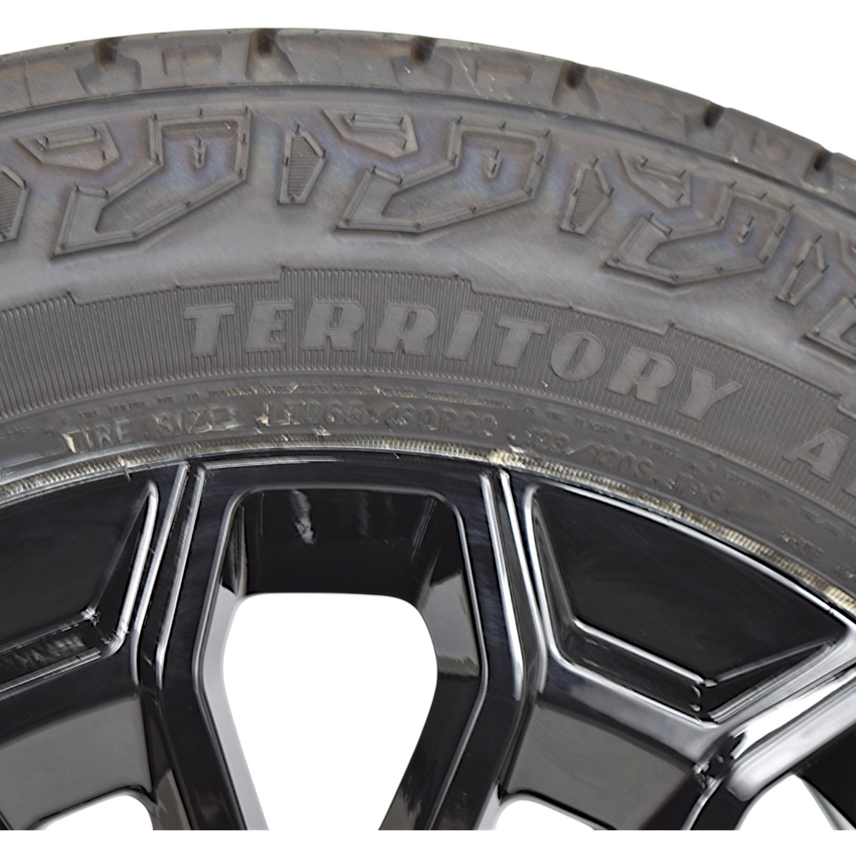22" GMC Sierra 2500 3500 HD OEM Gloss Black Wheels Rims Tires Goodyear