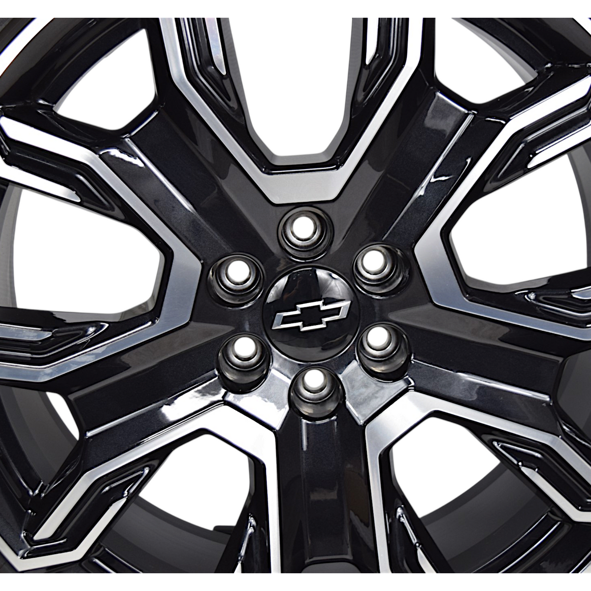 24" Chevy Tahoe Silverado High Country OEM Black Machined Wheels Rims Tires